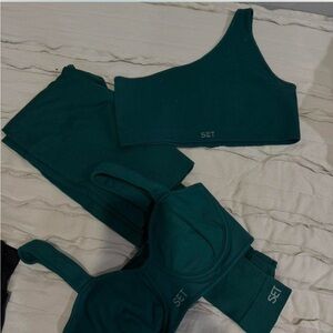SET Active Teal Ribbed Activewear